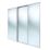Spacepro Classic 3-Door Sliding Wardrobe Door Kit Cashmere Frame Mirror Panel 1760mm x 2260mm
