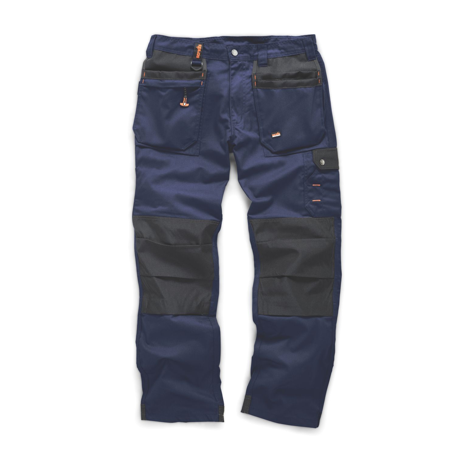 Scruffs Worker Plus Work Trousers Navy/Black 34" W 32" L (963GV)