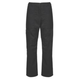 Regatta Action Womens Work Trousers Black Size 12 29" L
