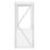 Crystal  1-Panel 1-Clear Light Left-Handed White uPVC Back Door 2090mm x 840mm
