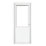 Crystal  1-Panel 1-Clear Light LH White uPVC Back Door 2090mm x 840mm