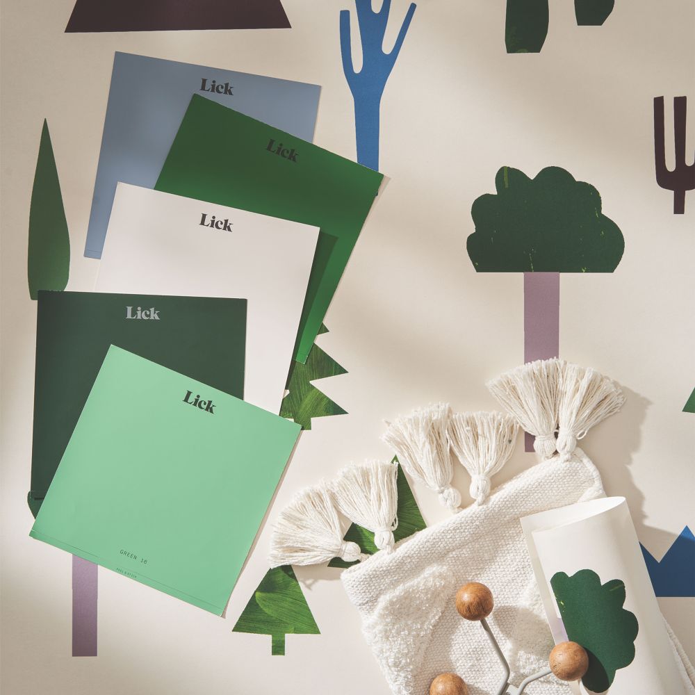 LickPro Cream Trees 01 Wallpaper Roll 70cm x 10m Screwfix