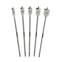 Erbauer  Flat Wood Bit Set 5 Pcs