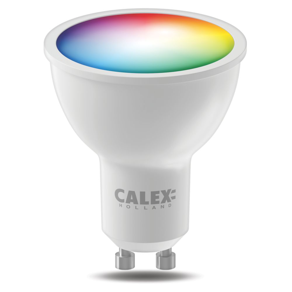 Calex 5002002600 GU10 RGB & White LED Light Bulb 4.9W 345lm - Screwfix