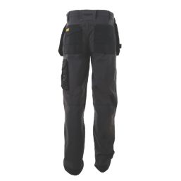 DEWALT Memphis Work Trousers Grey/Black 34" W 33" L
