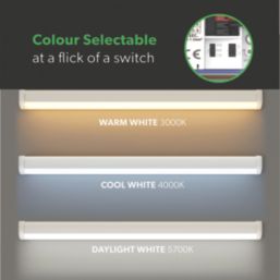 4lite Torre Single 5ft LED Batten With Microwave Sensor 25/50W 6500lm 230V