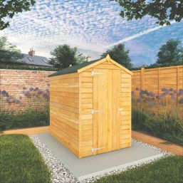 Mercia Value Windowless 4' x 6' (Nominal) Apex Overlap Timber Shed