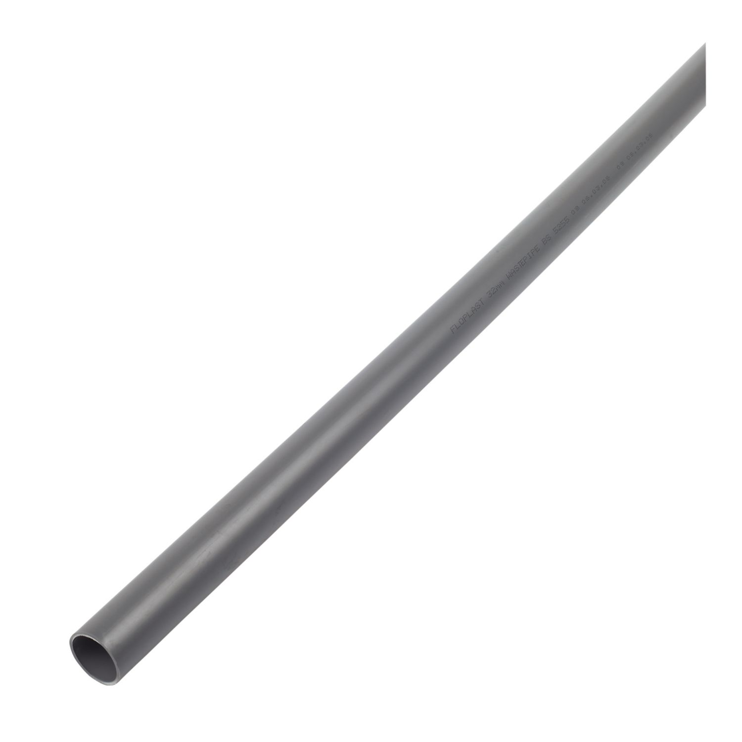 FloPlast Solvent Weld Waste Pipe Grey 32mm x 3m (96459)