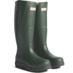 Hunter Balmoral MK II Full Zip Boot Size 13  Olive Non Safety Wellies