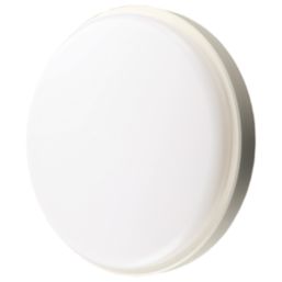 LAP Davenport Outdoor Round LED Bulkhead With Microwave Sensor White 12W 900lm