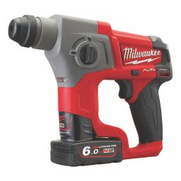 Milwaukee M12 CH-602X FUEL 1.9kg 12V 2 x 6.0Ah Li-Ion RedLithium Brushless Cordless SDS Plus Drill