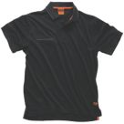 Scruffs Worker Polo Shirt Black XX Large 48" Chest