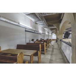 4lite  Twin 4ft LED Batten With Microwave Sensor 38W 4425lm 230V