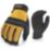 DEWALT DPG21L Heavy Utility General Handling Gloves Black/Yellow Large