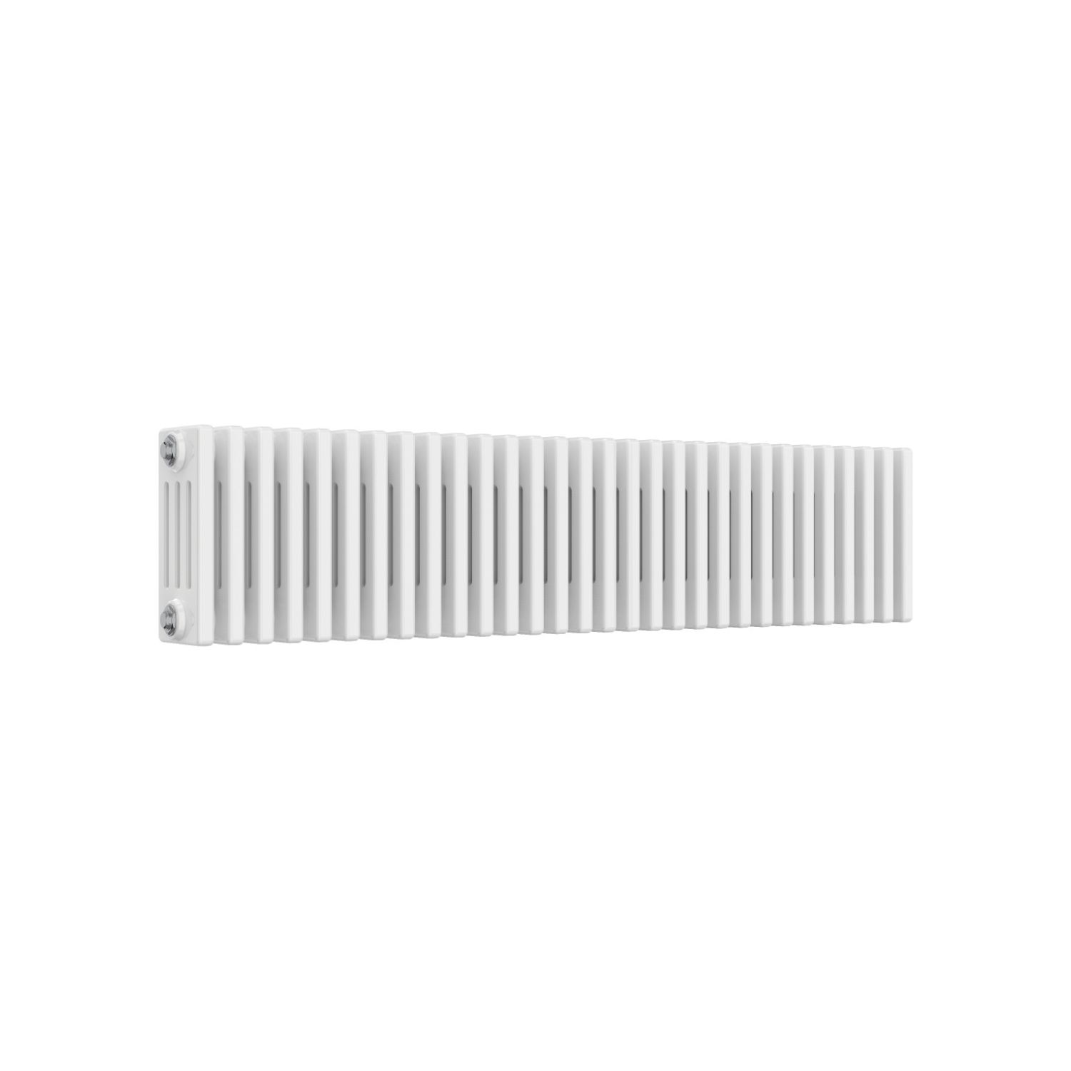 Reina 300mm x 1010mm 2976BTU White Horizontal 4 Column Radiator (964LH)