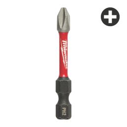 Milwaukee Shockwave 1/2" 50mm Hex Shank PH2 Impact Screwdriver Bits 10 Piece Set