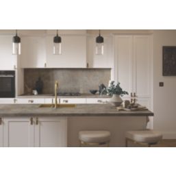 Wilsonart Omega Modern Caldeira Square Edge Matt Beige Stone Effect Laminate Breakfast Bar 4100mm x 900mm x 38mm
