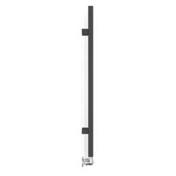 Terma 960mm x 200mm 638BTU Black Flat Designer Towel Radiator Screwfix