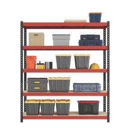 RB Boss Fastlok UDL/PC 5-Tier Metal Garage Shelving Unit 1600mm x 600mm x 1800mm