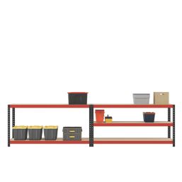 RB Boss Fastlok UDL/PC 5-Tier Metal Garage Shelving Unit 1600mm x 600mm x 1800mm