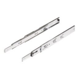 Essentials Steel Full Extension Self-Closing Ball Bearing Drawer Runners 350mm 2 Pack