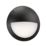Saxby Seran Outdoor Round LED Bulkhead with Eyelid Cover With Microwave Sensor Matt Black 12W 800lm