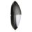 Saxby Seran Outdoor Round LED Bulkhead with Eyelid Cover With Microwave Sensor Matt Black 12W 800lm