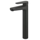 Swirl Caldew Black 301mm Standard Lever Mono Basin Mixer Tap  With Clicker Waste