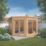 Mercia Premier Corner 9' x 9' (Nominal) Pent Timber Summerhouse
