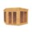 Mercia Premier Corner 9' x 9' (Nominal) Pent Timber Summerhouse