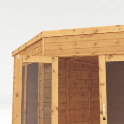 Mercia Premier Corner 9' x 9' (Nominal) Pent Timber Summerhouse