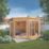 Mercia Premier Corner 9' x 9' (Nominal) Pent Timber Summerhouse