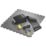 Ecotile ESD X-Joint  Interlocking Floor Tile Dark Grey 7mm