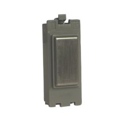 Varilight PowerGrid 1-Module Grid Blanking Plate Brushed Steel