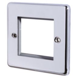LAP  2-Module Modular Faceplate Polished Chrome