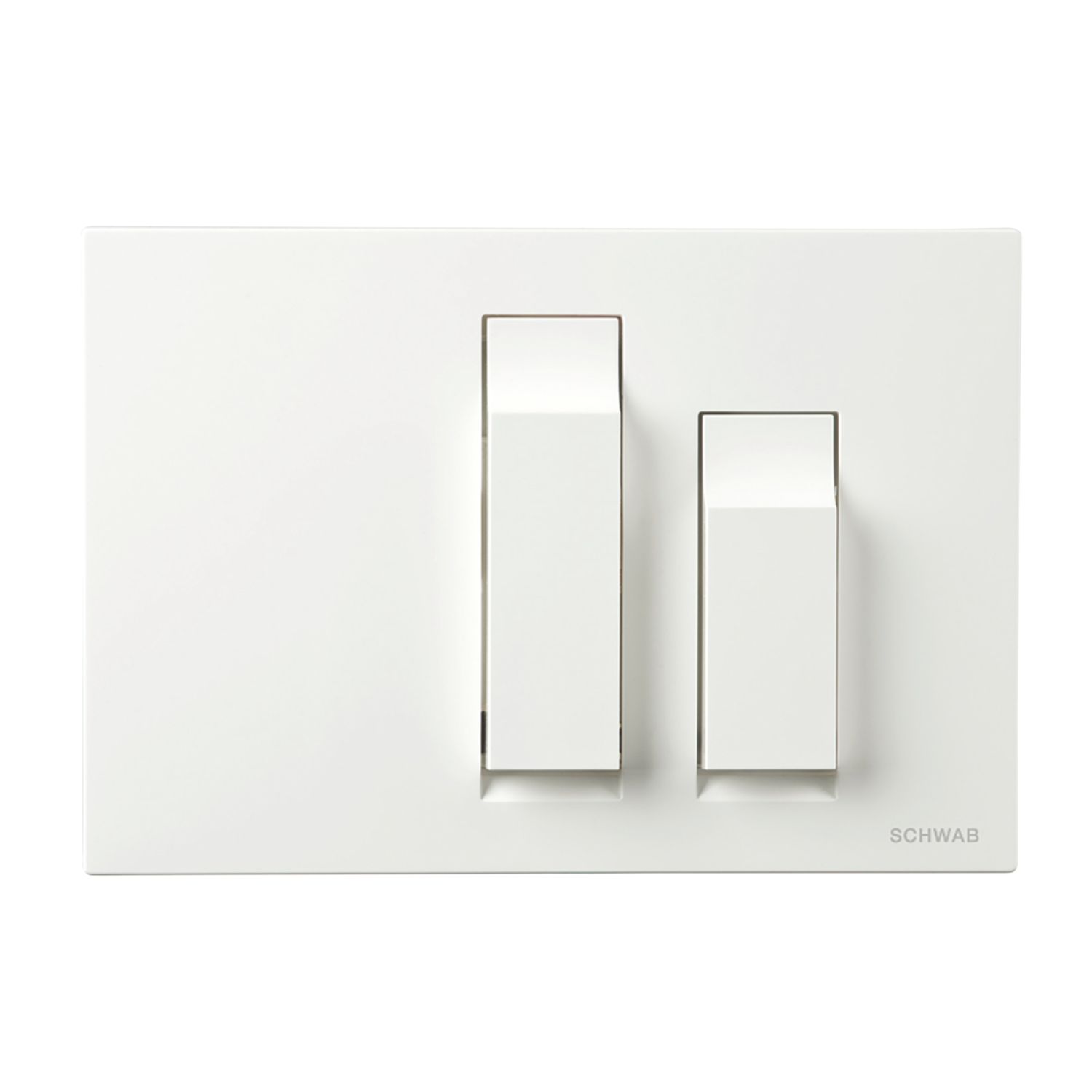 Fluidmaster Schwab Vivo 634672 Dual-Flush Flushing Plate White (9653X)
