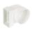 Manrose Round to Rectangular Connector Elbow 90° Bend Adaptor White 100mm