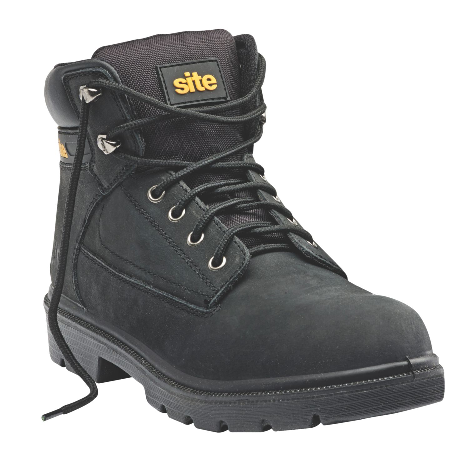 Site Marble Size 8 Black Water-Resistant Steel Toe Cap Safety Boots (9659H)