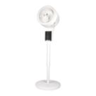 TCP  255mm White & Silver Pedestal Fan 240V