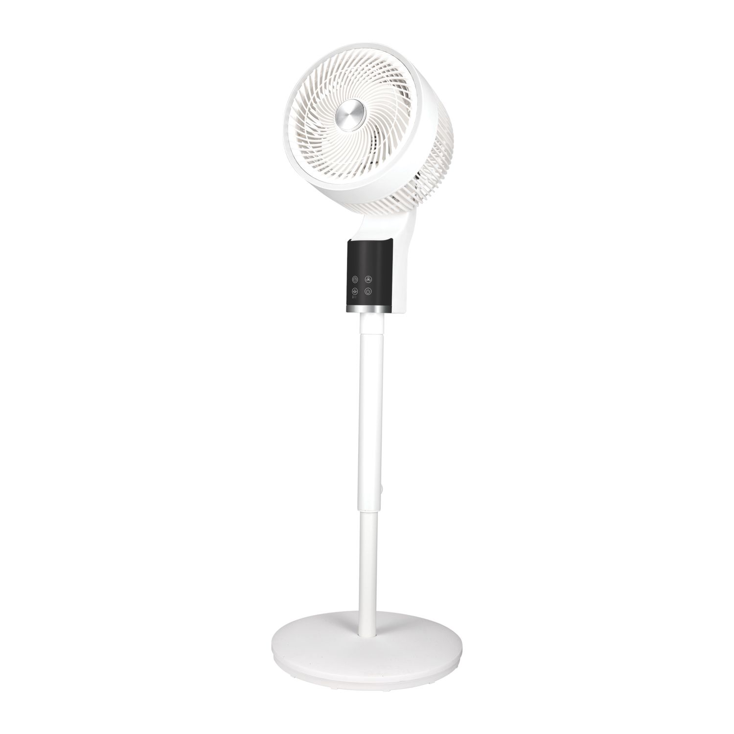 TCP 255mm White & Silver Pedestal Fan 240V (965AC)