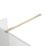 Palermo Showerwall Glass Brushed Brass 1950mm x 300mm x 8mm