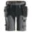 Snickers 6175 Stretch Work Shorts Steel Grey / Black 38" W