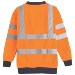 Pro RTX High Visibilty  Sweatshirt Orange / Navy Medium 40" Chest