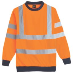 Pro RTX High Visibilty  Sweatshirt Orange / Navy Medium 40" Chest