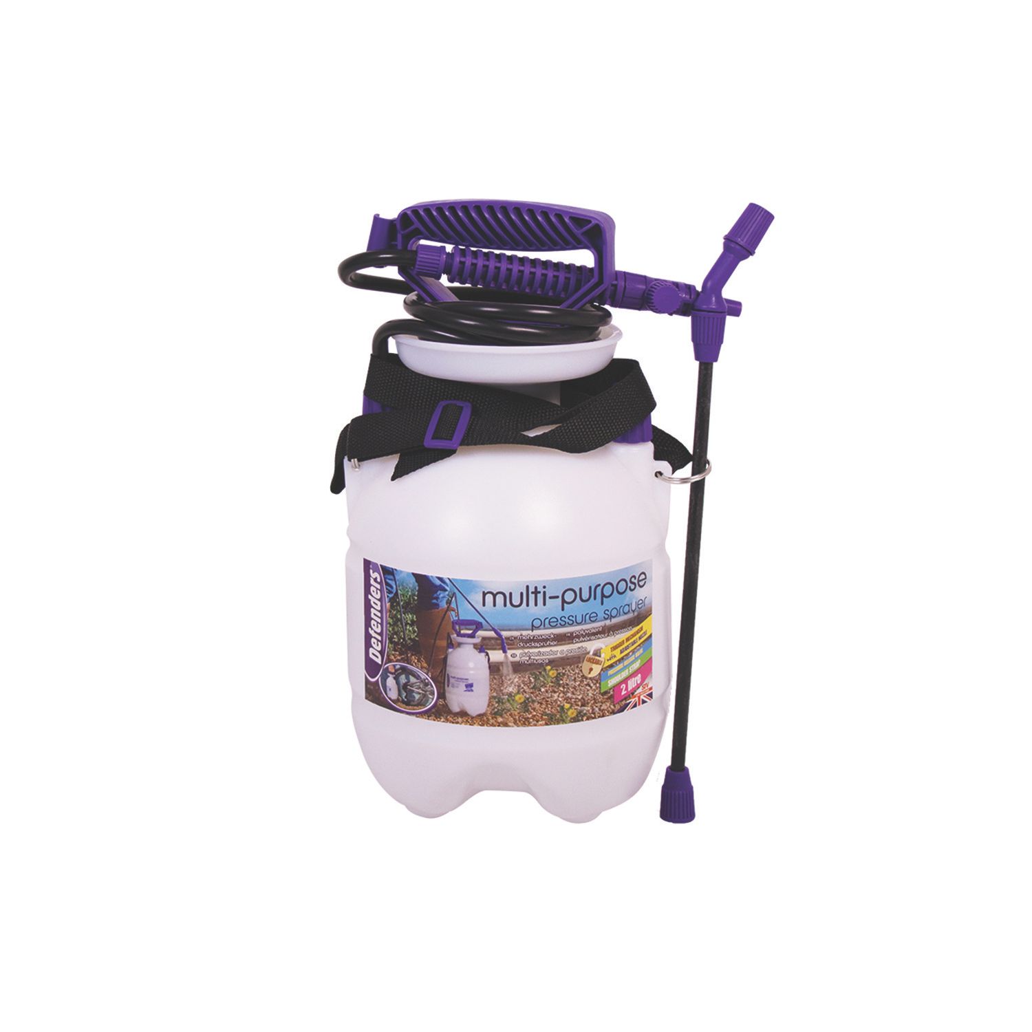 Defenders White / Purple Pressure Sprayer 2Ltr (965CR)
