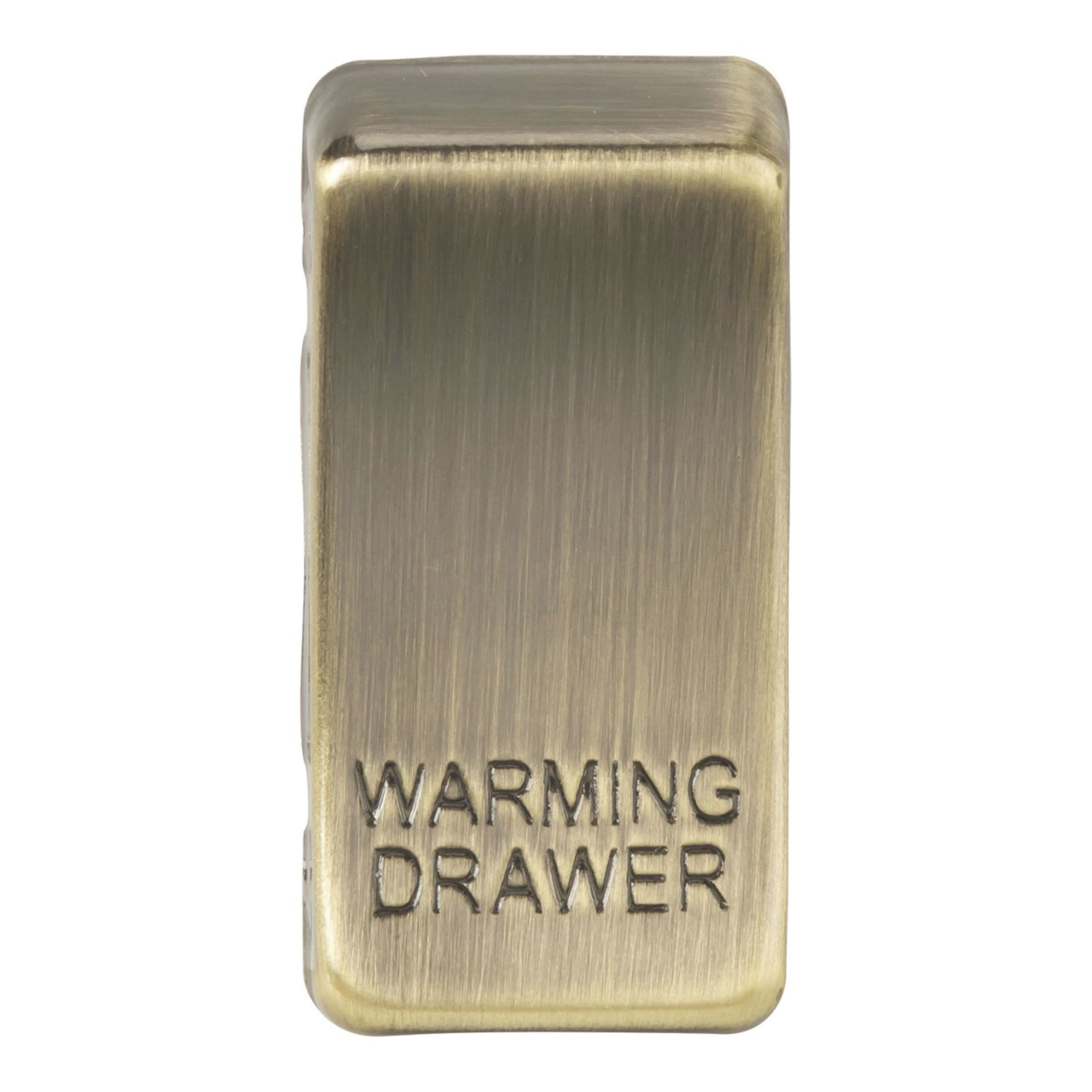 Knightsbridge 'WARMING DRAWER' Switch Cover Antique Brass (965CT)