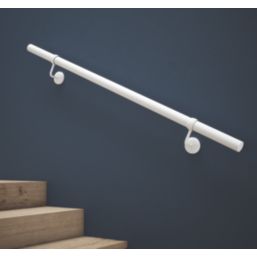 Rothley  Steel Handrail Kit Matt White  1200mm