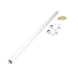 Rothley  Steel Handrail Kit Matt White  1200mm
