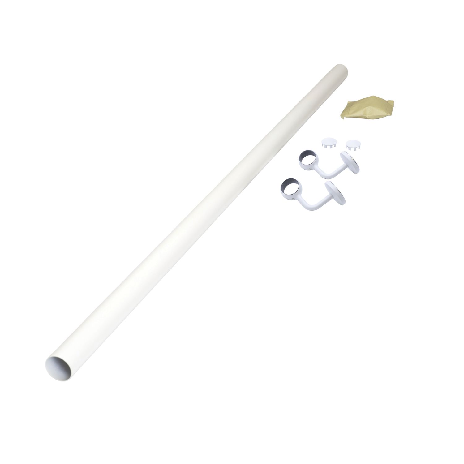 Rothley Steel Handrail Kit Matt White 1200mm (965EA)