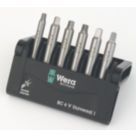 Wera Bit-Check 6 V Universal 1 1/4" Hex Shank Square Bit Set 6 Pieces
